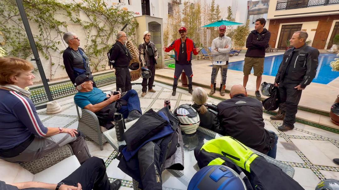 Lineup of motorcycles