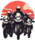 Group of motorcyclists